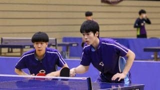 1年生が大学卓球デビュー　男子ダブルス8強揃う＜関東学生新人選手権大会＞