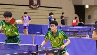 専修大の2ペアが準決勝へ　男子ダブルス準々決勝結果＜卓球・関東学生新人選手権大会＞