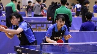 女子ダブルス4強揃う　準決勝は中央大vs日本体育大に＜関東学生新人選手権大会＞