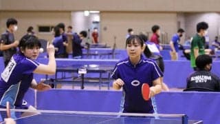 女子ダブルス準決勝はともにフルゲーム　決勝進出ペア決まる＜卓球・関東学生新人選手権大会＞