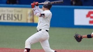 松木の好返球でゲームセット　待望の今季初白星で望みをつなげる／明大２回戦