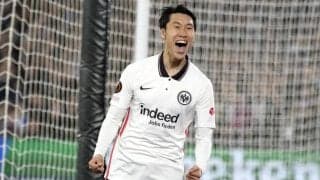 日本代表MF鎌田大地が「EL週間MVP」に選出! 準決勝1stレグの活躍で「大会得点王」も「1差」射程圏内!