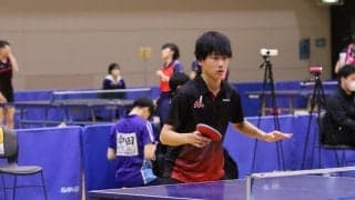 日本大・新名亮太が4強入り　早稲田大・濵田一輝は決勝進出＜卓球・関東学生新人選手権大会＞