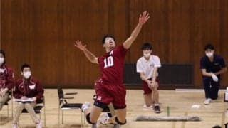 専大に快勝！　サーブで得点を量産した