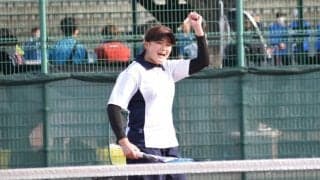 【ソフトテニス部女子】１勝１敗で２日目へ