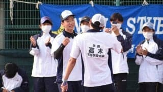 【ソフトテニス部男子】リーグ戦初日好発進