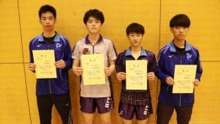 愛知工業大1年・谷垣佑真、男子単優勝　女子単は愛知工業大1年・永野がV＜東海学生卓球新人大会＞