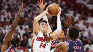 ヒートがエンビード欠場のシクサーズに勝利…タイラー・ヒーローが25得点／NBAプレーオフ