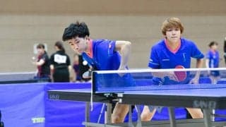 札幌大・伊藤/名古屋、“励まし合っての”男子複V　1年生名古屋は男子単もベスト4＜北海道春季学生卓球選手権大会＞