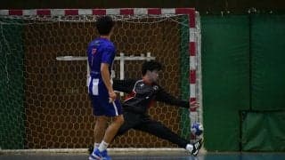 【ハンドボール部男子】上位リーグ初戦、福科大に２９－２６で勝利