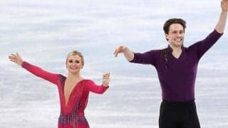 フィギュア海外カップル、リンクに顔面強打寸前の大技に海外衝撃「こっちがビビるよ」