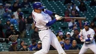 【MLB】鈴木誠也、メジャー初三塁打で4打数1安打　初ダブルヘッダーもチームは4連敗