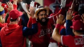 【MLB】「よくやるんだ、打撃練習で」　右打者レンドンの“左打席”での一発に指揮官ご満悦