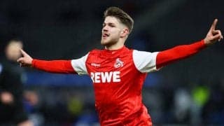 ケルンの若手FWティールマンがじん帯損傷で最大10週間の離脱に