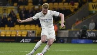 デ・ブライネが「逆足ハットトリック」含む4ゴール!「わずか17分で3得点」…宿敵リバプールを再び遠ざける「圧巻ゴールラッシュ」を披露!