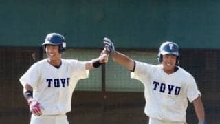 [硬式野球] 「絶対にやり返す」前日の悔しさ晴らす19安打で専大を圧倒！