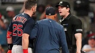 満塁で“疑惑の見逃し三振”に打者憤慨　抗議→退場に「腹立つ」「ただの酷い判定だ」