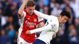 「ソン・フンミンに子供扱いされた」前半で退場のアーセナルDFを元イングランド代表DFが酷評「不規則で、軽率で、冷静さを欠いている」