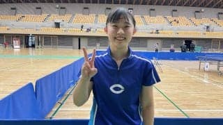 中央大・香取位圭、女子単V　決勝は中央大対決制す＜卓球・関東学生新人選手権大会＞