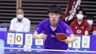 早大下した明治大、5連勝で単独首位に　女子は上位2校が無敗キープ＜春季関東学生卓球リーグ戦＞