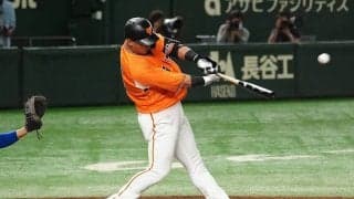 巨人・中田翔が40日ぶり3号2ラン　「初バント」からの豪快打でスタンド沸かせた