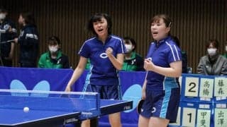 中央大がリーグ制覇に王手　枝廣/工藤ペアが白星＜春季関東学生卓球リーグ戦女子速報＞