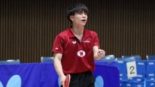 早稲田大・荒井が勝利　勝敗は6番シングルスに託される＜春季関東学生卓球リーグ戦男子速報＞