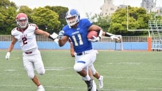 【アメリカンフットボール部】桜美大に４５－２１と大差をつけ勝利！