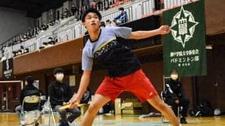 【バドミントン部男子】豊口が接戦を制し、ベスト８進出！
