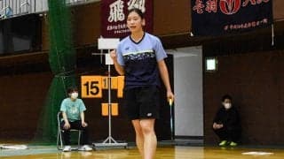 【バドミントン部女子】三嶋が強さ見せ、６回戦進出