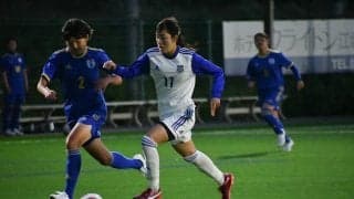 【サッカー部女子】相手に圧倒され、リーグ戦黒星スタート