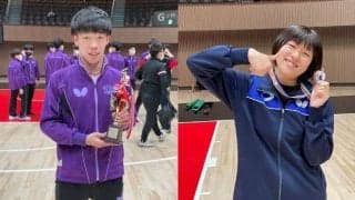 3年ぶりの春季リーグ　男子・明治大＆女子・中央大が1部リーグ制覇＜春季関東学生卓球リーグ戦＞