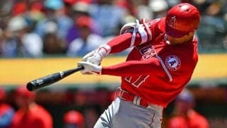 【MLB】大谷翔平、188キロ適時二塁打で2試合連続先制打　3ボールから強振、4戦連続安打