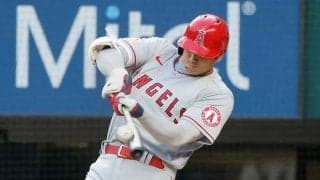 大谷翔平が188キロ弾丸二塁打！　あっという間に中堅フェン直、米記者「ロケットだ！」