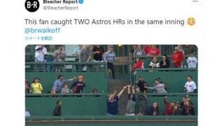 MLBの観客が起こした奇跡に米騒然　1イニング本塁打2度捕球「世界一幸運なファンだ」