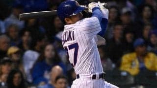 【MLB】鈴木誠也、2点適時二塁打で6試合連続安打　守備では筒香嘉智の犠飛阻止する初補殺も