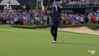 【動画】T.ウッズ、大勢のギャラリーが見守るなか4オーバー99位タイ　全米プロ初日ハイライト