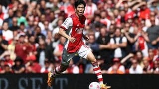 アーセナル冨安健洋、PL最終節欠場か…前日練習姿なし