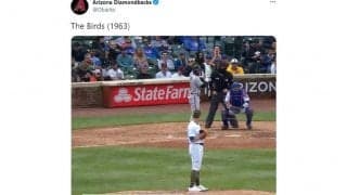 MLBで中継画面に突然起きた驚きの展開　緊迫の9回に「この映像はびっくり」の理由とは