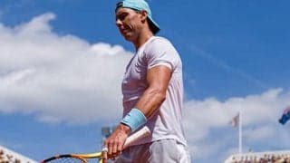 ナダルのファンが会場に殺到