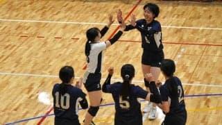 【バレーボール部女子】リード最終戦、佛教大にストレート勝ち！