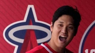 大谷翔平に135m被弾の相手左腕、即座に出たリアクションが敵地で話題「拳で叩いたね」