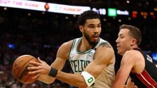 試合開始からヒートを圧倒したテイタム「フロアの両エンドで緊迫感を持ってプレーした」