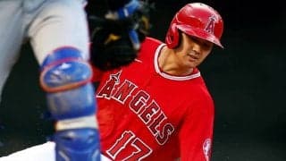 大谷翔平がホーム生還前に転倒寸前のハプニング！本人苦笑いのシーンにファン反応「ケガはしないでね」