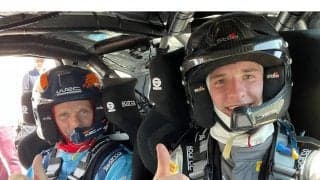 ジュニアWRC参戦中のウィリアム・クレイトン、マーカス・グロンホルムを乗せての走行に感激