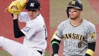 佐藤輝明、膝突いて唖然…　佐々木朗希の“宝刀”は「無敵すぎ」「打てって方が無茶」