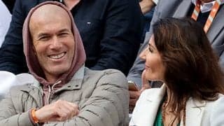  ジダン全仏会場に、ナダル観戦 
