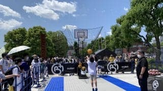 モルテンB+のシューティングマシンで場外も盛り上がるB1チャンピオンシップファイナル