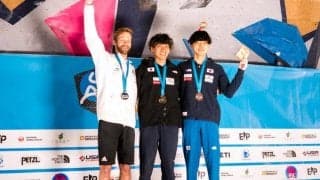 緒方良行が今季初優勝！ 藤井快、野中生萌も表彰台【ボルダリングW杯2022第4戦 ソルトレイクシティ大会】