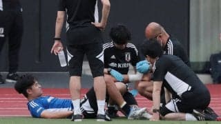 久保建英が足を痛め途中離脱のアクシデント…日本代表初日のトレーニングは1時間半を超す内容に
